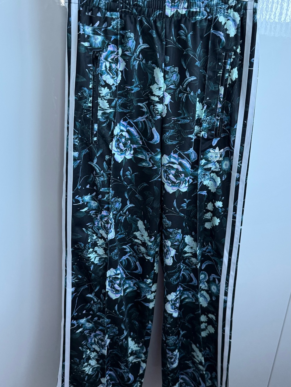 Adidas Women's Black Floral Track Pants